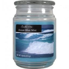 True Value 3297128 Scented Candle Jar 18-oz Ocean Blue Mist Wax