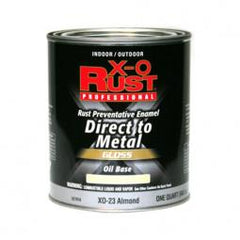 TRUE VALUE XO23-QT X-O Rust Oil Base Paint, Gloss, Almond, Interior/Exterior, 1-Qt. - XO23-QT