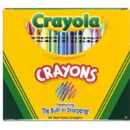 TRUE VALUE 52-0064 Crayola 64-Pack Crayons with Sharpener