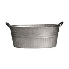 True Value MPT01645 16.5IN Galv Tub Planter