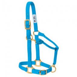 TRUE VALUE 35-7035-HB Weaver Leather Horse Halter, Snap, Hurricane Blue Nylon, 1-In., Average/Weanling Draft