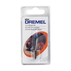 TRUE VALUE 654 Dremel 1/4-Inch Straight Router Bit