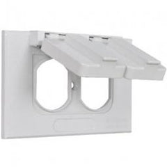 TRUE VALUE 1C-DH-AL-W Master Electrician White Weatherproof Horizontal Single Gang Flip Cover