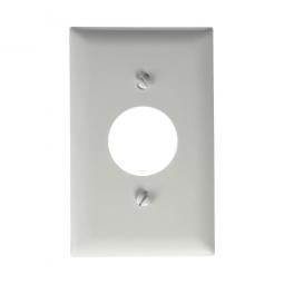 True Value TP7WCC30 Wall Plate Single Outlet White Nylon