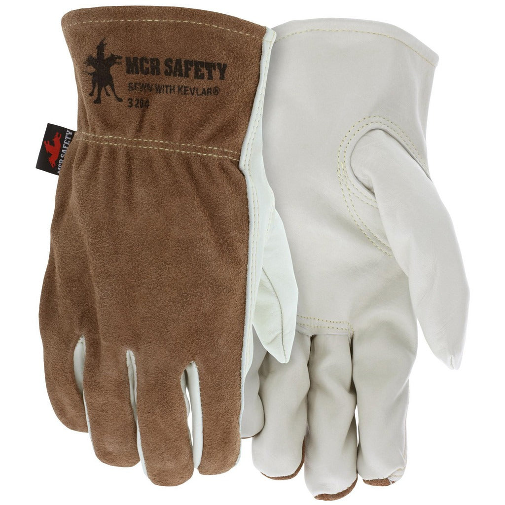MCR SAFETY Mcr Safety 3204S Cowhide Kevlar-lined Gloves Size Small