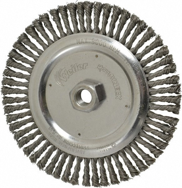 WEILER Weiler 94666 Knotted Wheel Brush 6-7/8 Inch Carbon Steel