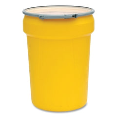 Eagle 1601M Lab Pack Open Head Poly Drum 30 Gallon Yellow Locking Ring