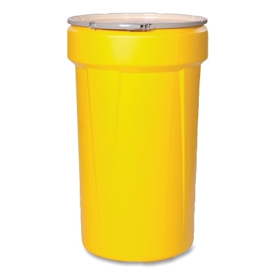 Eagle MPN 1655 Lab Pack Open Head Poly Drum 55 Gallon Yellow Locking Ring