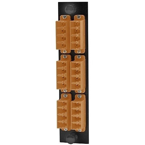 HUBBELL Hubbell Premise Wiring FSPLCQS6OR Fiber Adapter Panel