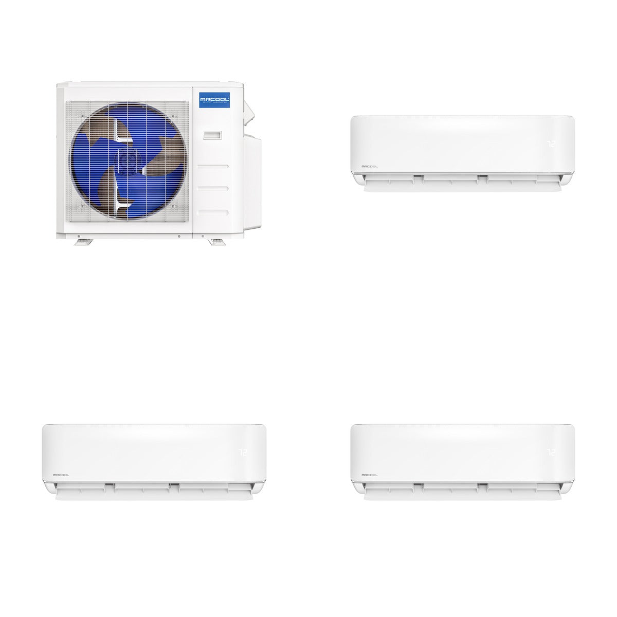 MRCOOL MRCOOL DIY Multi-Zone 27000 BTU 5th Gen Mini Split Heat Pump System R454B 23 SEER2 (6k+6k+12k)
