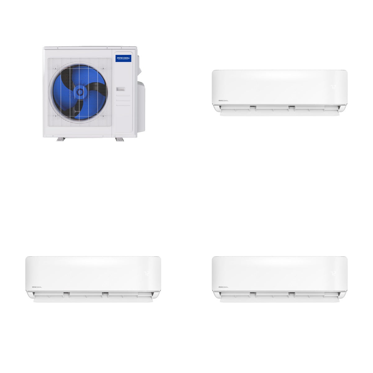 MRCOOL MRCOOL DIY Multi-Zone 36000 BTU 5th Gen Mini Split Heat Pump System R454B 23 SEER2 (9k+12k+12k)