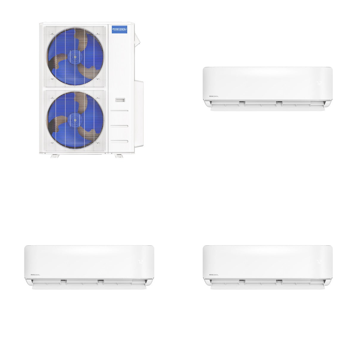 MRCOOL MRCOOL DIY Multi-Zone 55000 BTU 5th Gen Mini Split Heat Pump System R454B 22 SEER2 (9k+9k+18k)