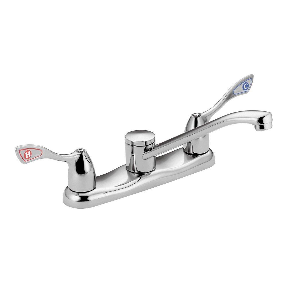 Moen 8798 M-Bition Two Handle Kitchen Faucet in Chrome Plated