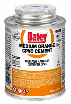 OATEY Oatey Company 31129 Cpvc Pipe Cement 8 Oz Medium Body