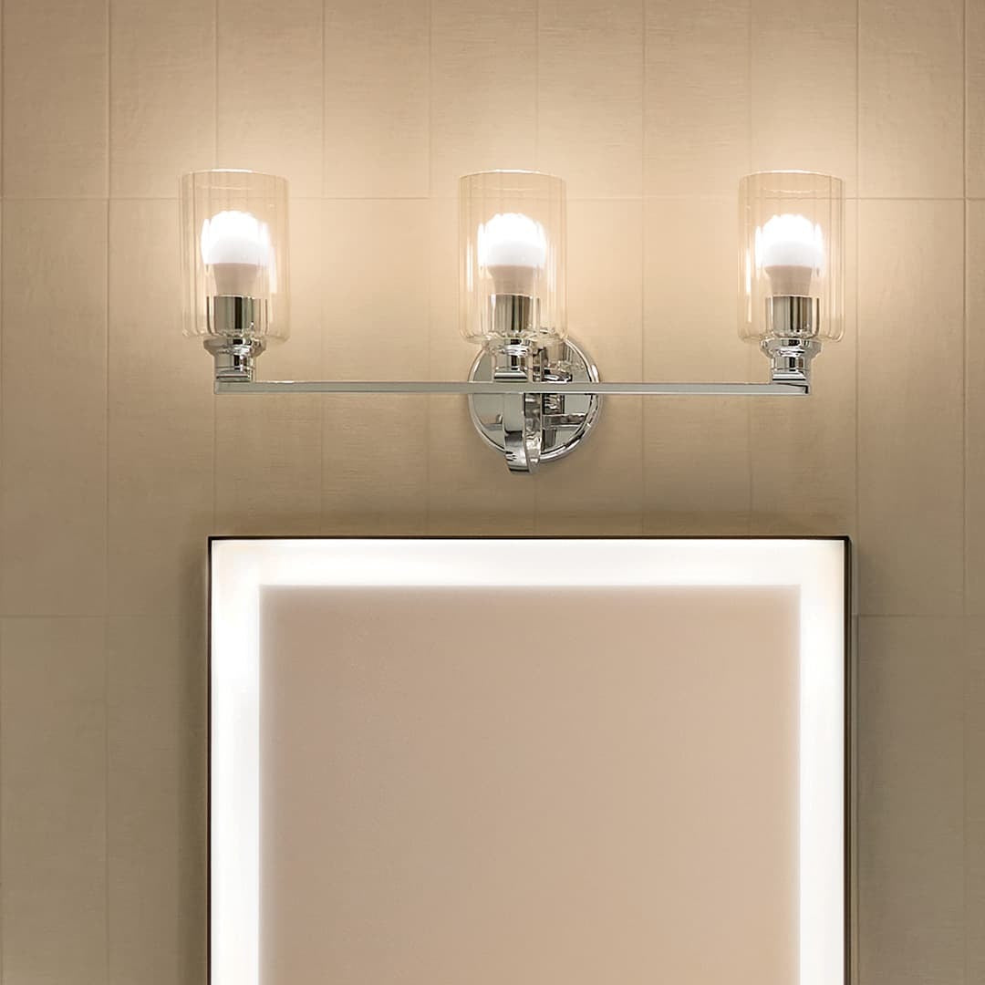 KICHLER Kichler Kich 55226CHFLU Gioe 3-light Vanity Light
