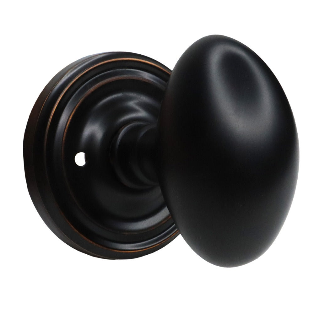 EMTEK Emtek 8200EUS10B Egg Knob Privacy Set Oil Rubbed Bronze