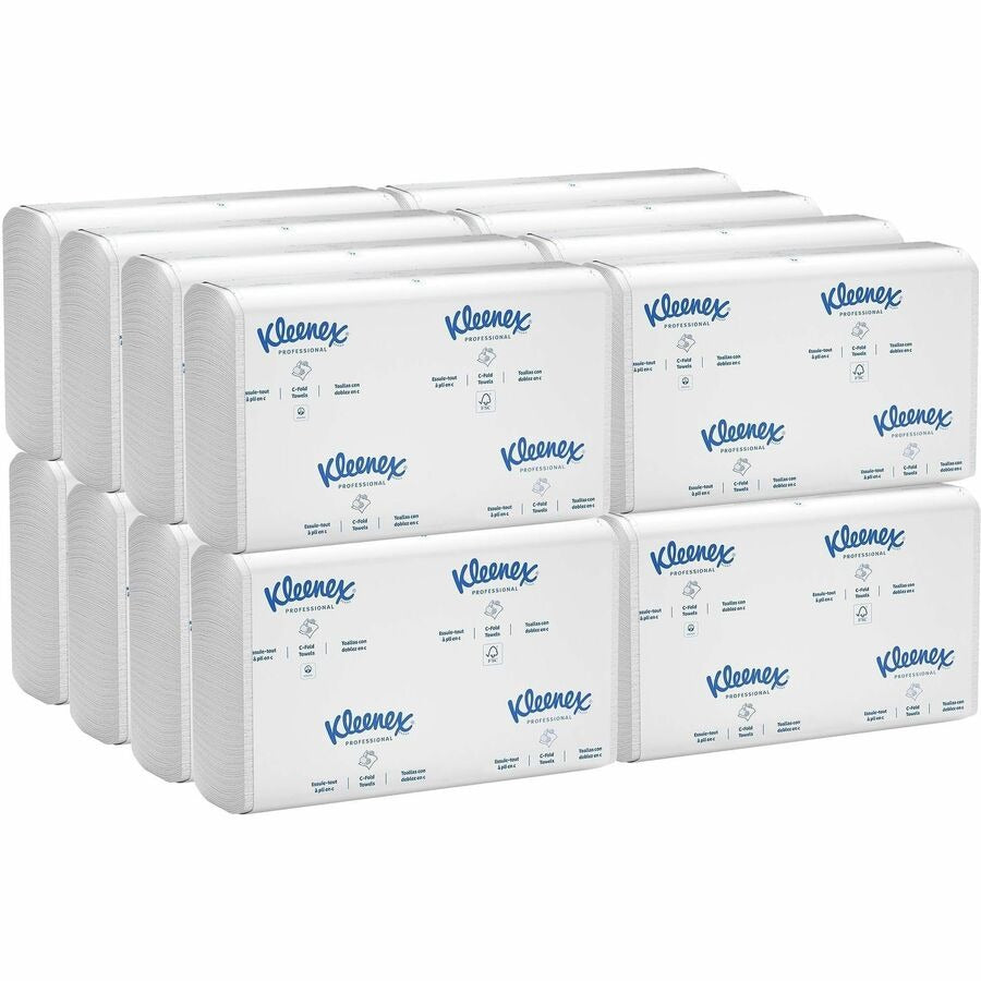 KIMBERLY-CLARK Kimberly-Clark KCC01500 Kleenex C-Fold Towels 10.125 x 13.15 inches 16/150 per Carton