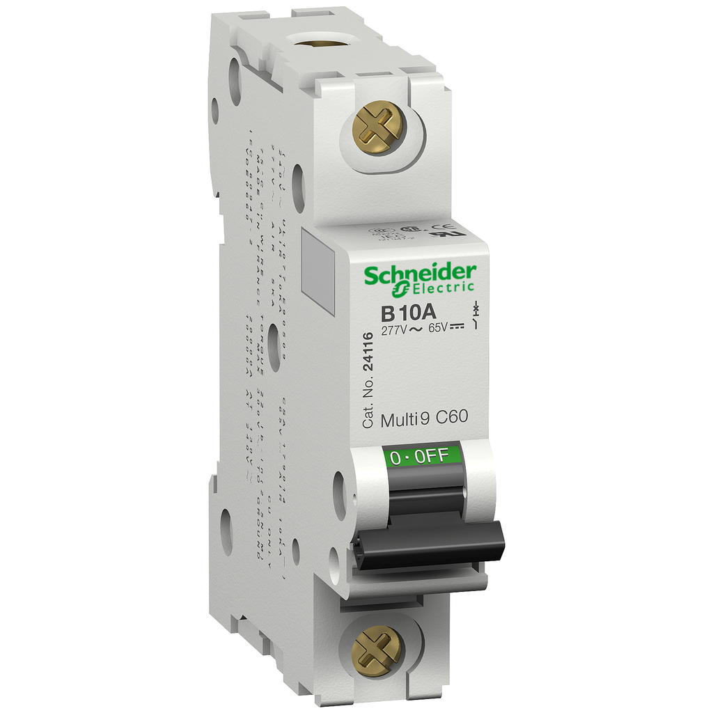 Schneider Electric MG24501 Multi 9 - C60 UL1077 - 1-Pole 2 Amp 277 Volt Thermal Magnetic Supplementary Protector