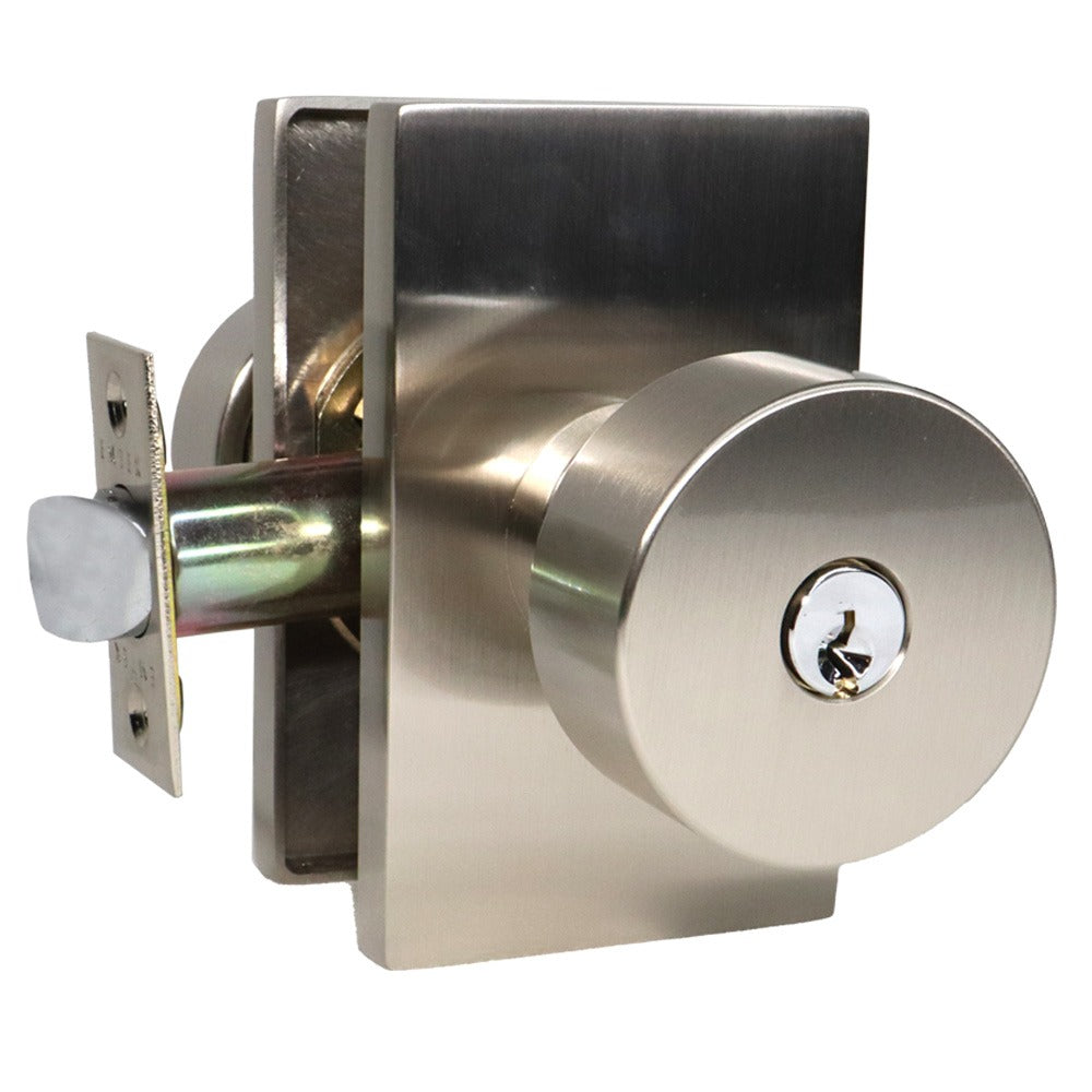 EMTEK Emtek 5123ROUUS15 Round Knob Keyed Entry Satin Nickel