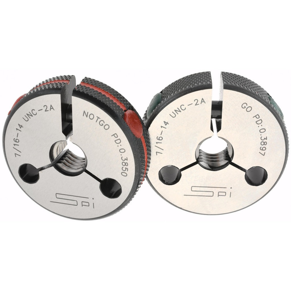 SPIROTHERM Spi 23-169-6 Threaded Ring Gage 7/16-14 Class 2A Go No Go