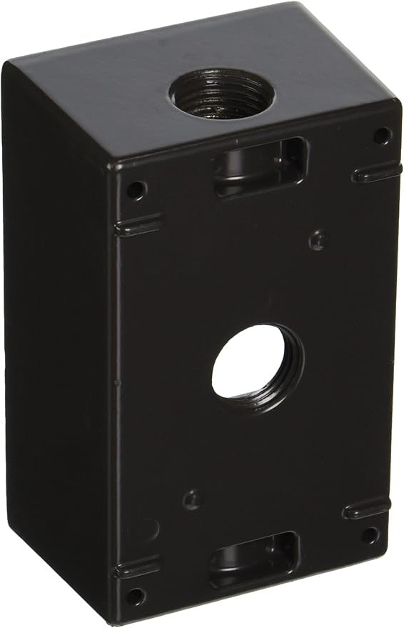 RAB RAB B3A Weatherproof Outlet Box 1 Gang 1/2 Inch