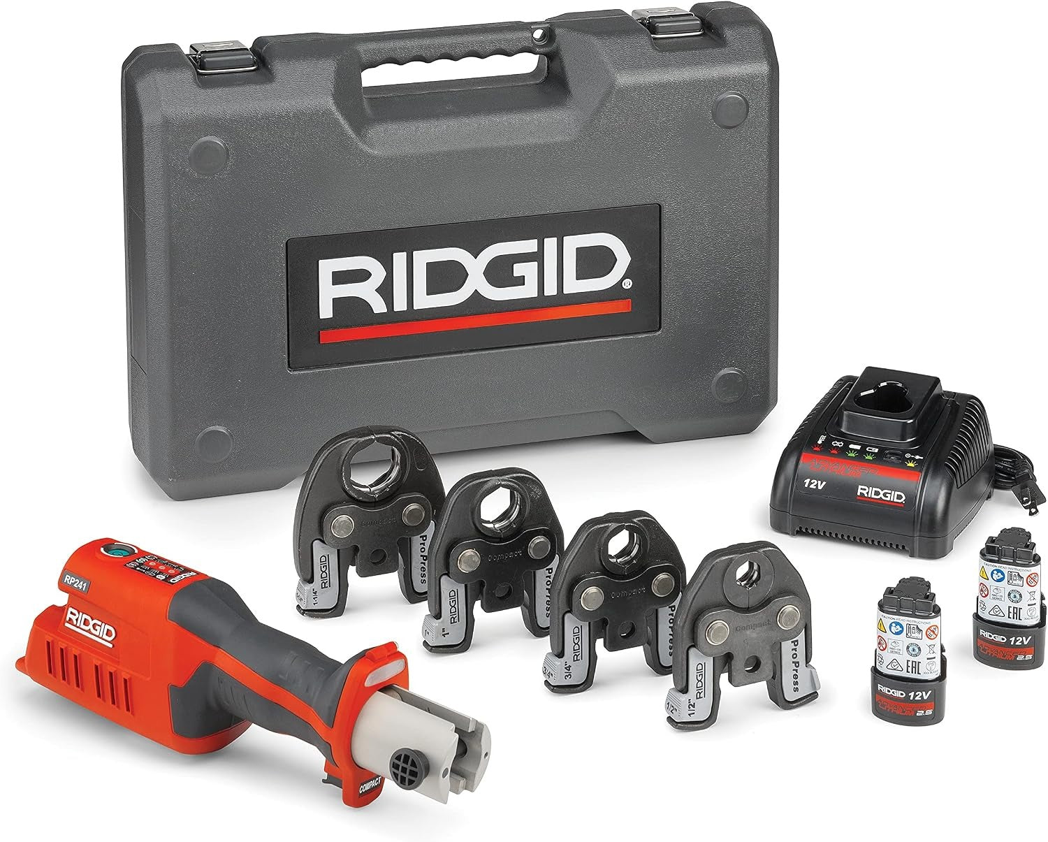 RIDGID Ridgid 57363 RP 241 compact press tool kit 12V (1/2 - 1-1/4 in)