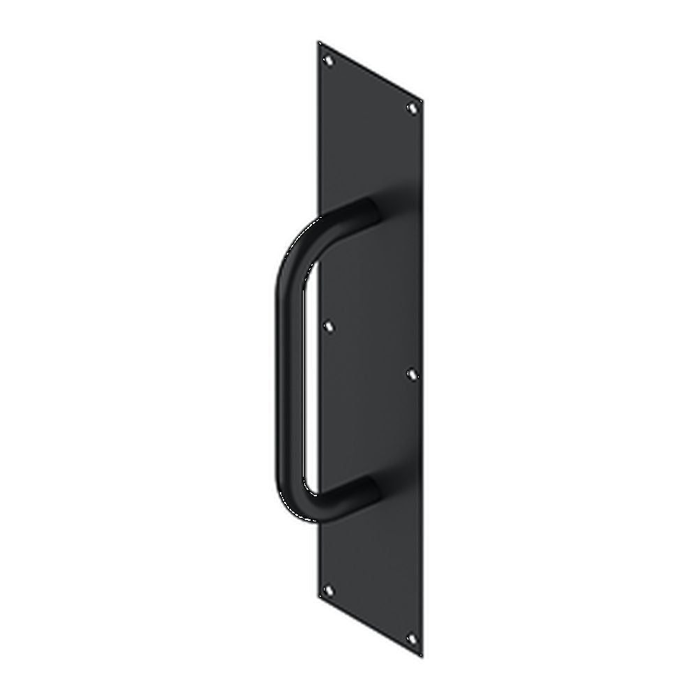 DELTANA Deltana PPH4016U19 Pull Plate with Handle 4x16 Black