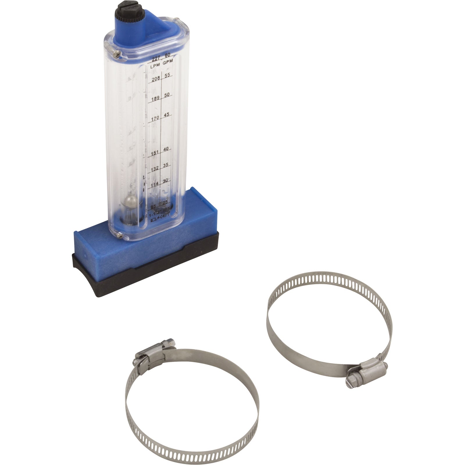 Rola-Chem 570341T Flowmeter, 1-1/2 PVC, 25-60 GPM