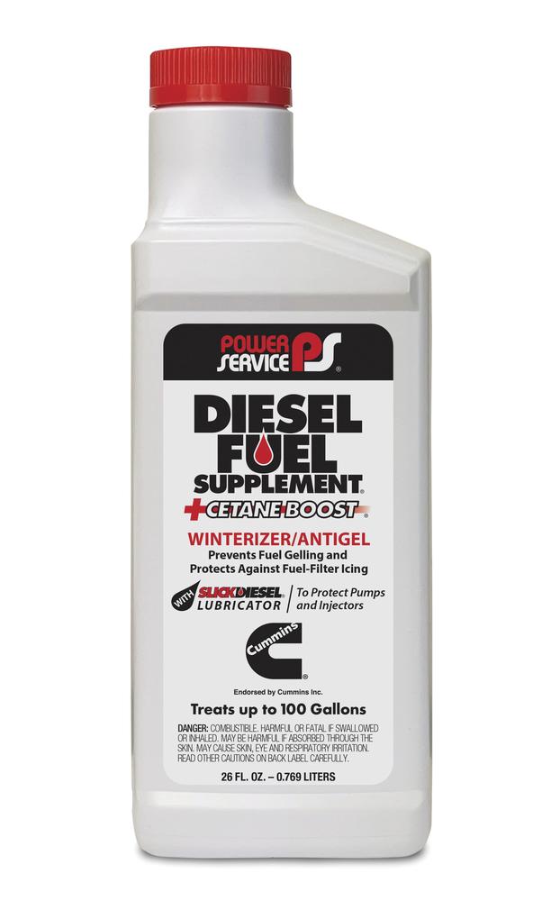 POWER SERVICE Power Service 1026-12 Diesel Fuel Supplement Plus Cetane Boost 26 oz