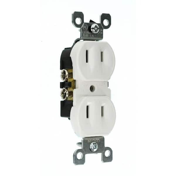 LEVITON Leviton 223-W Duplex Receptacle 15 Amp (10-Pack)
