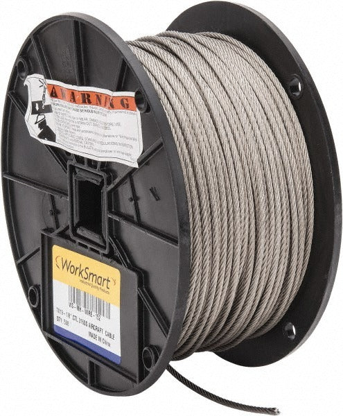 VALUE COLLECTION Value Collection WS-MH-WIRE-152 Aircraft Cable 500 Ft 1/8 in