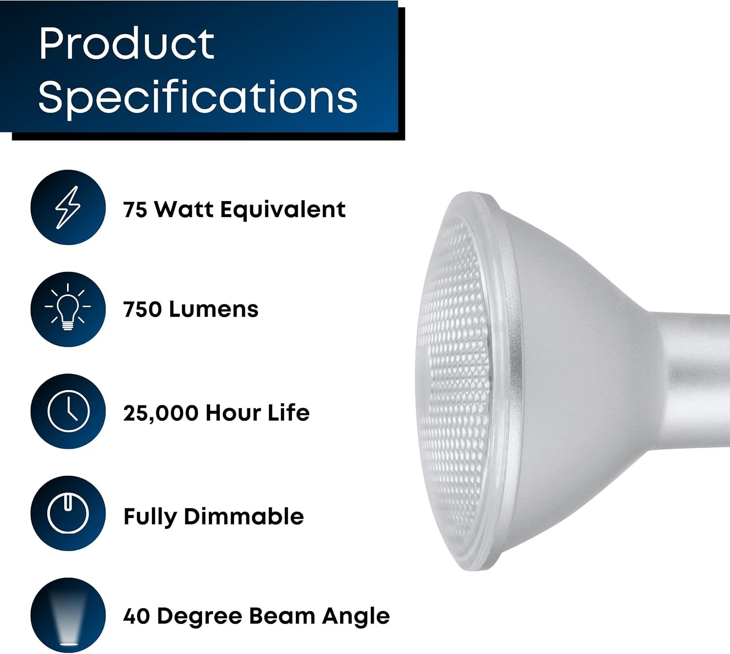 FEIT ELECTRIC Feit Electric PAR30LDM/930CA/2 PAR30 LED 75W Equivalent (2 Pack) Replaces 75W Incandescent