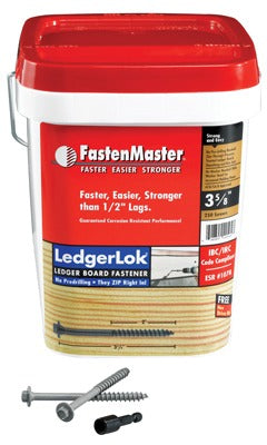 FASTENMASTER Omg Inc FMLL358B-250 Ledger Screw 3-5/8 in 250 Pack