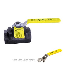 Apollo 73A10127 Ball Valve 73A-100 1/4 Inch Female Carbon Steel Standard Port Stainless Steel Latch Lock 2 Piece