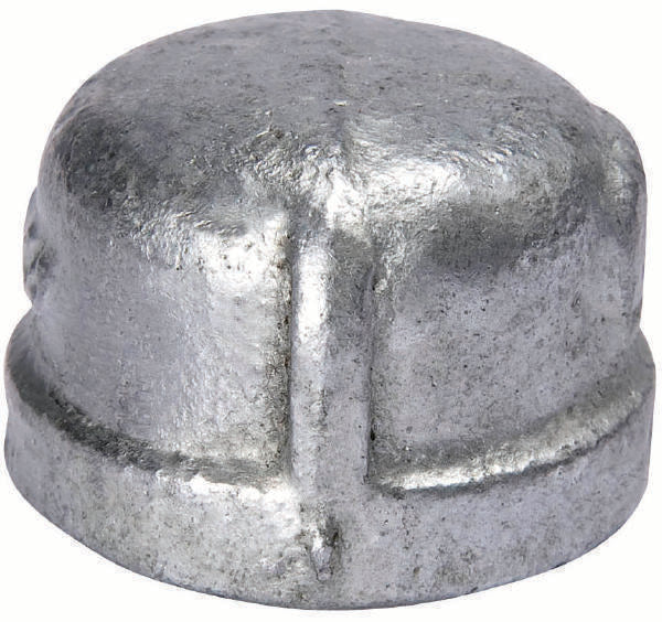 B&K 511-404 Pipe Cap, 150 lb, 3/4 in NPT, Malleable Iron, Galvanized