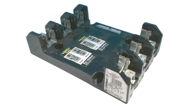 LITTELFUSE Littelfuse LR60030-3CR 3-pole 30 amp 600 VAC Class R fuse block (3-pole) LFR600303CID