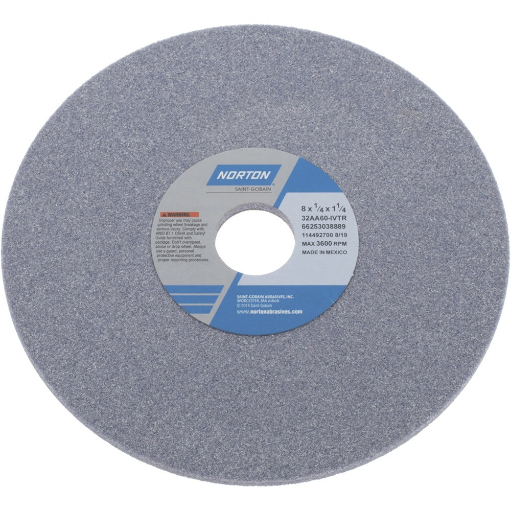 NORTON Norton 66253038889 Surface Grinding Wheel 8in 60 Grit