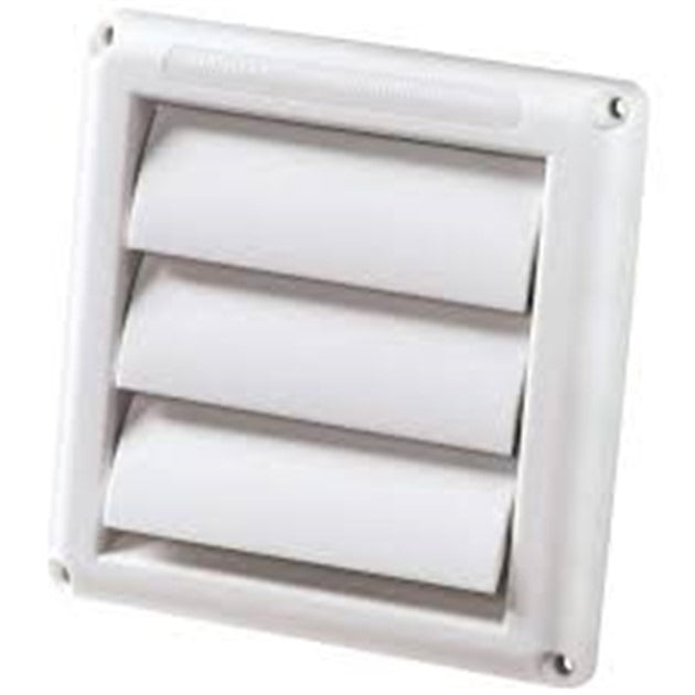 DEFLECTO Deflecto HSG6W Louvered Vent Hood 6 Inch