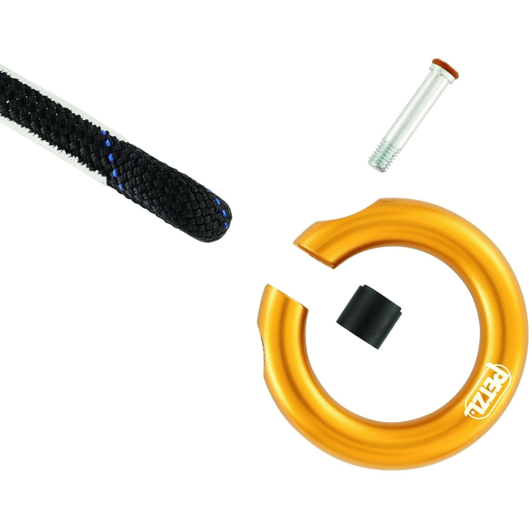 PETZL Petzl P28 Ring Open Multi-Directional Gated Ring (Pack 1)