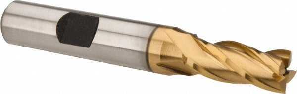 HERTEL Hertel E8031020 Square End Mill 5/16 in 4 Flute Hss Tin