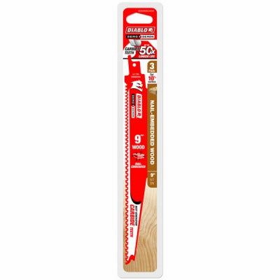 DIABLO Freud DS0906CWS3 Carbide Reciprocating Blade 9in 3pk