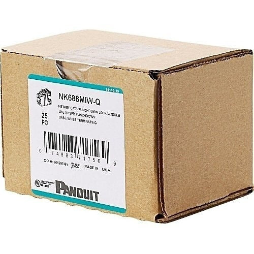 PANDUIT Panduit NK688MBL-Q Cat6 Keystone Insert Black