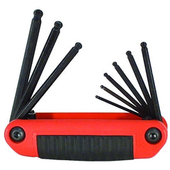 Eklind Tool 25919 Ergo-Fold Hex Key Sets, 9 per set, Ball Hex Tip, Inch