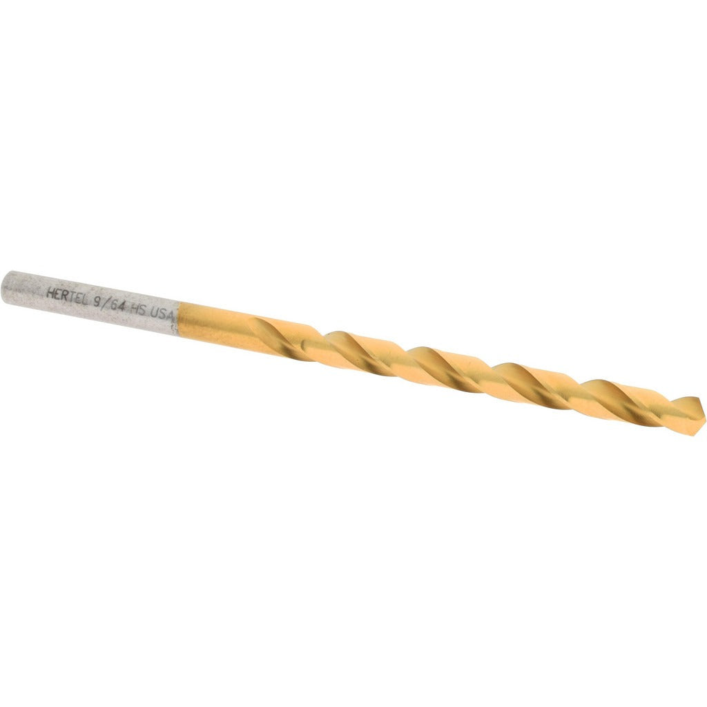 HERTEL Hertel 85704435 Jobber Drill Bit 9/64 Inch Hss Tin