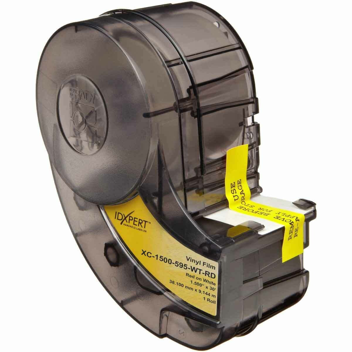 BRADY Brady XC-1500-595-WT-RD IDXpert LabXpert vinyl label 1.5 in x 30 ft