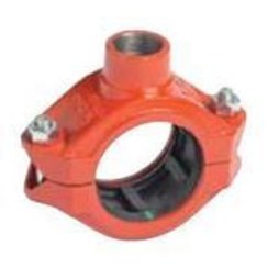 Victaulic LD20072PEF Outlet Coupling Flexible 4 x 3/4 Inch Ductile Iron Orange Groove E 072