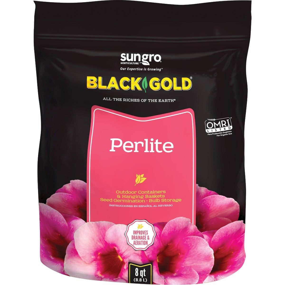 BLACK GOLD Black Gold 1490102.Q08P Perlite 8 Quart Growing Medium