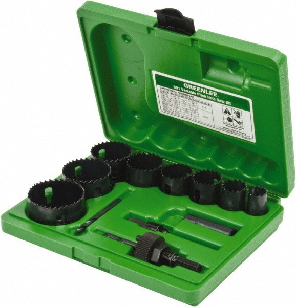 GREENLEE Greenlee 891 Bi-metal Hole Saw Kit 9-piece