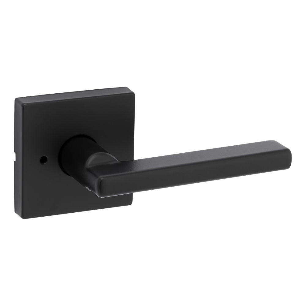 KWIKSET Kwikset 730HFLSQT-514 Halifax Privacy Lever Lock Matte Black