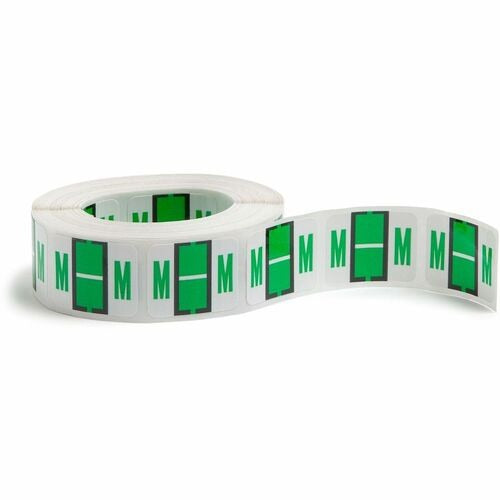 SMEAD Smead SMD67083 End-tab Folder Label Letter M Light Green